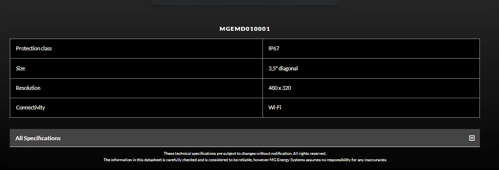 MG Energy Monitor Energy Monitor